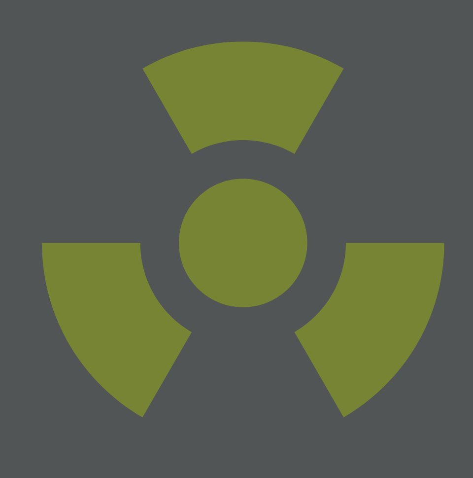 Radioaktives Symbol Risiko Radon